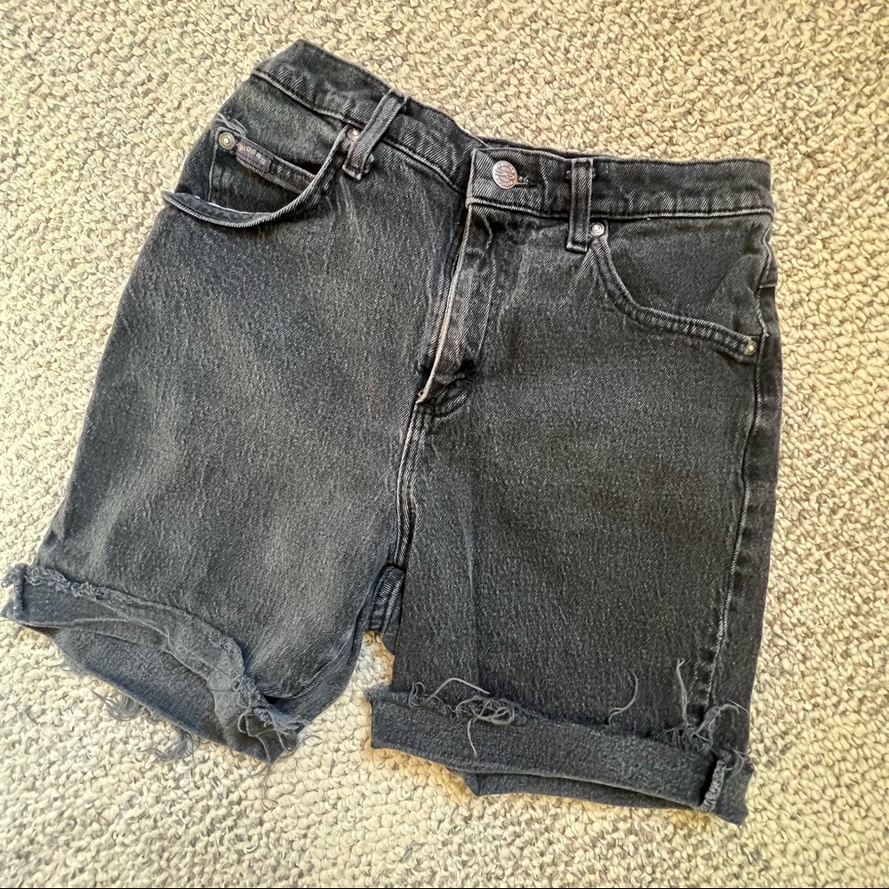 Vintage Black Jean Cut-offs High Waist